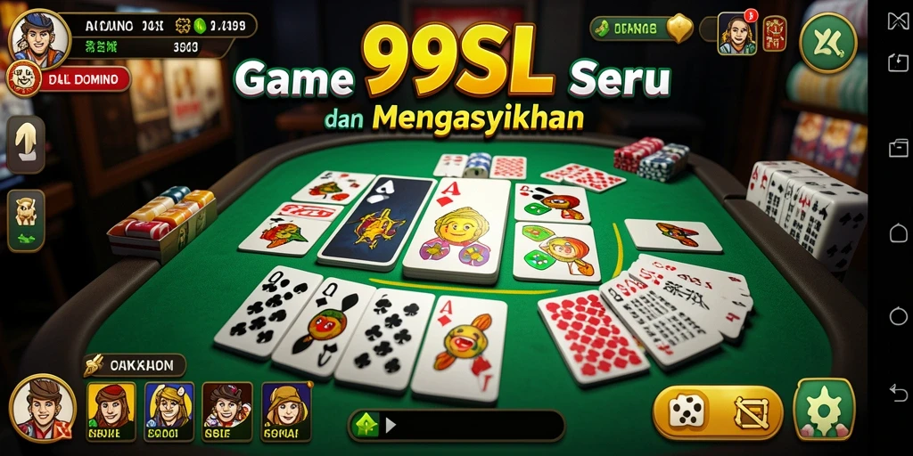 Screenshot gameplay Domino yang seru dan menantang.