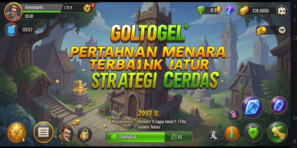 Gameplay seru GOLTOGEL dalam pertahanan menara.