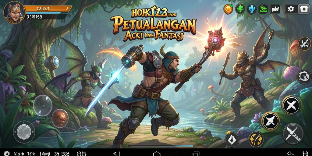 Tampilan gameplay HOKI123 yang mendebarkan dengan aksi seru.