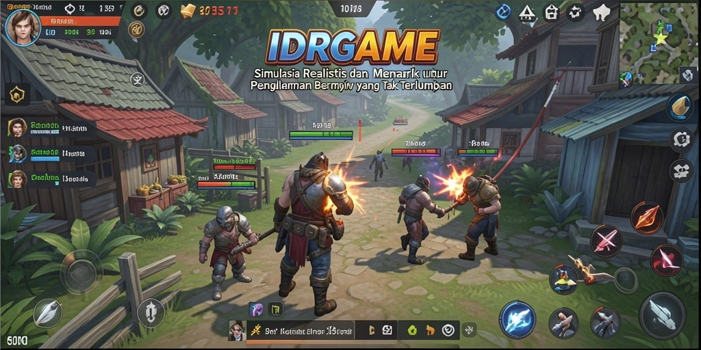 Tampilan gameplay IDRGAME yang realistis dan interaktif.