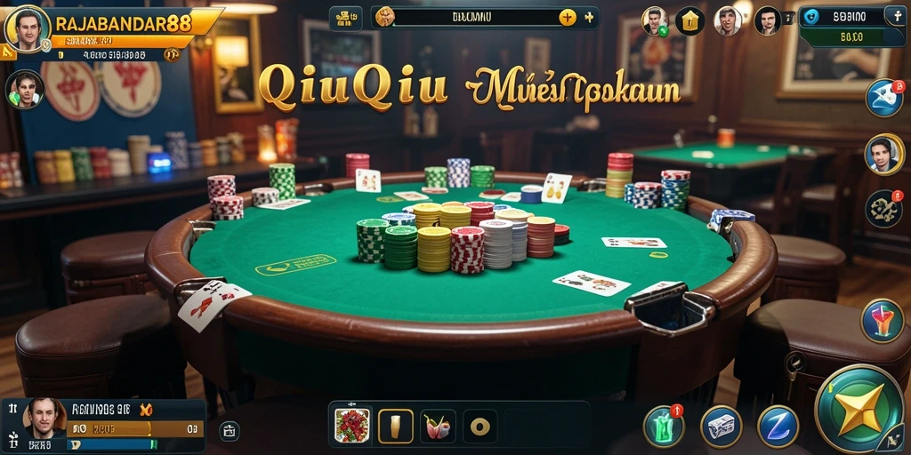 Tampilan gameplay QiuQiu yang menarik dan interaktif.