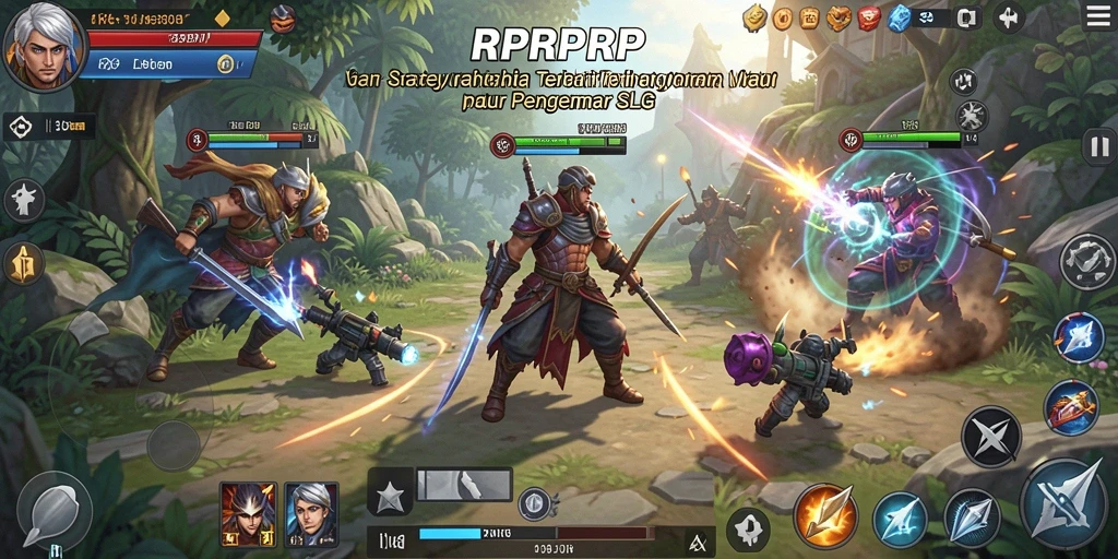 Tangkapan layar gameplay menampilkan aksi strategis mendalam.
